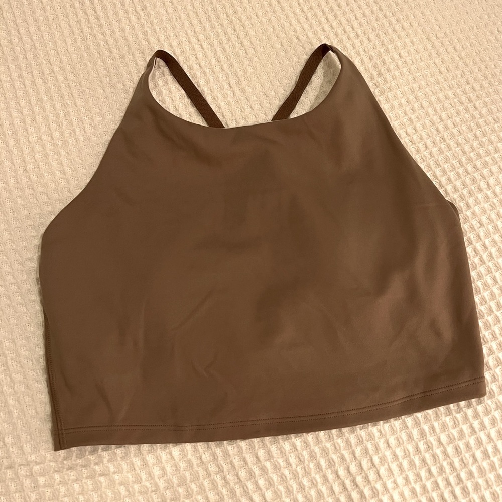 Gap Fit crop top sport bra size M color fungi mushroom